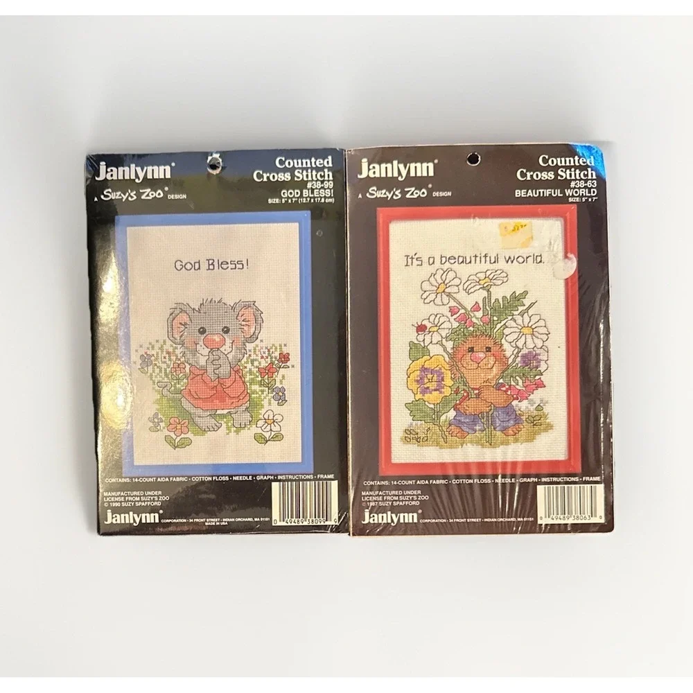 Lot of 2 Janlynn Suzy's Zoo 5